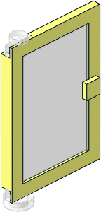 Door 1 x 4 x 5 Left with Trans Clear Glass Door 1 x 4 x 5 Left with Trans Clear Glass