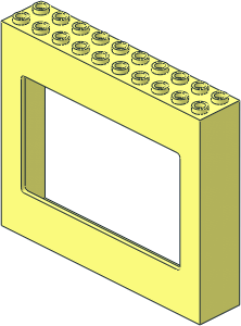 ~Panel 2 x 10 x 7 with Window Aperture ~Panel 2 x 10 x 7 with Window Aperture