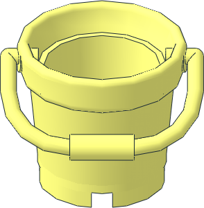 Bucket 2 x 2 with Hanging Handle Bucket 2 x 2 with Hanging Handle