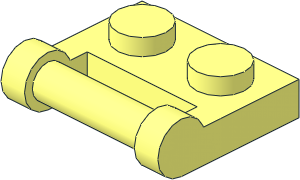 Plate  1 x  2 with Handle Type 2