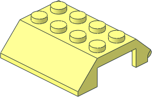 Slope Brick 45  4 x  4 Double with Hinge