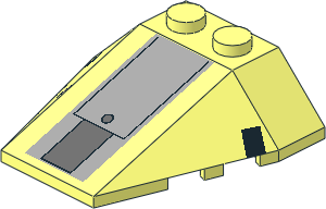 Wedge  4 x  4 Triple with Stud Notches & Grey Mechanical Pattern Wedge  4 x  4 Triple with Stud Notches & Grey Mechanical Pattern
