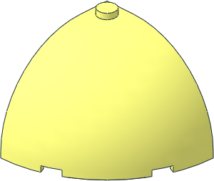 Brick  4 x  4 x  2.667 Corner Round with Dome Top