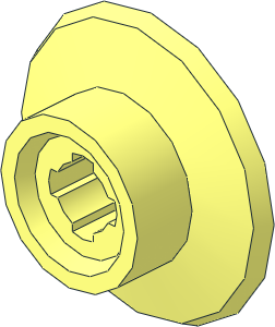 Train Wheel Small with Notched Hole