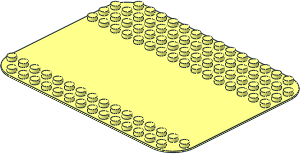 Duplo Baseplate 12 x 16 with  6 x 16 Stud Gap