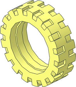 Tyre  6/ 58 x 14 Offset Tread