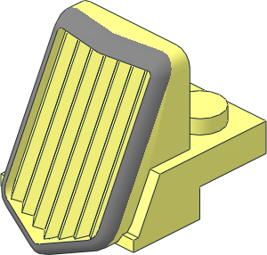 Car Grille  2 x  2.5 x  3 with Sloped Front and Silver Frame