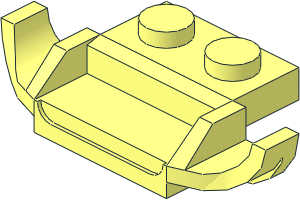 Plate  1 x  2 with Racer Grille 4 x 1 x 2/3