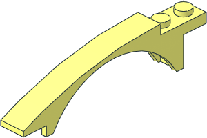 Slope Brick Curved  8 x  1 x  1 & 2/3 with Arch