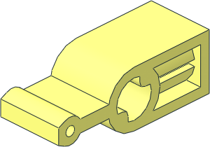 Technic Transmission Changeover Catch with Two-toothed Axlehole