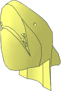 Minifig Headdress Shark