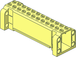 Brick Hollow  4 x 12 x  3 with 8 Pegholes